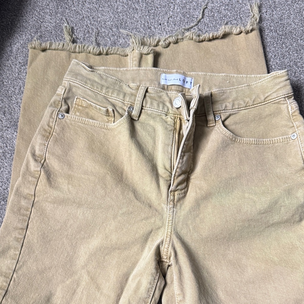 Loft Flare Khaki Pants- Size 2